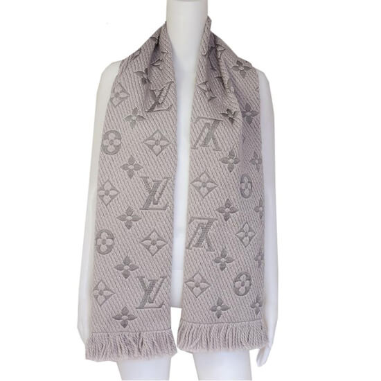 エシャルプロゴマニア 偽物《希少お早めに》ルイヴィトンマフラー コピー エシャルプ ロゴマニア グリペルルLOGOMANIA M74742