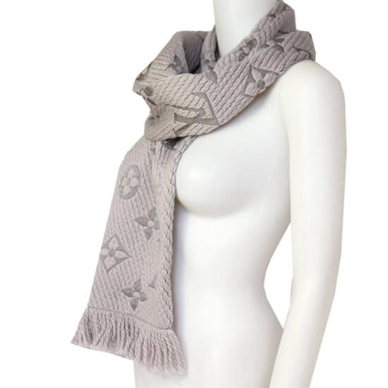 エシャルプロゴマニア 偽物《希少お早めに》ルイヴィトンマフラー コピー エシャルプ ロゴマニア グリペルルLOGOMANIA M74742