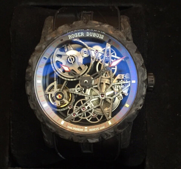 ロジェデュブイ時計スーパーコピー エクスカリバー オートマティックスケルトンカーボン42 RDDBEX0508