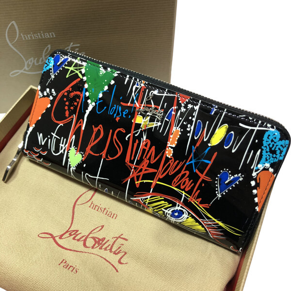 人気 ルブタン財布 コピー ルブタン ルブタン長財布 パネトーネ 黒 1185062 BK65