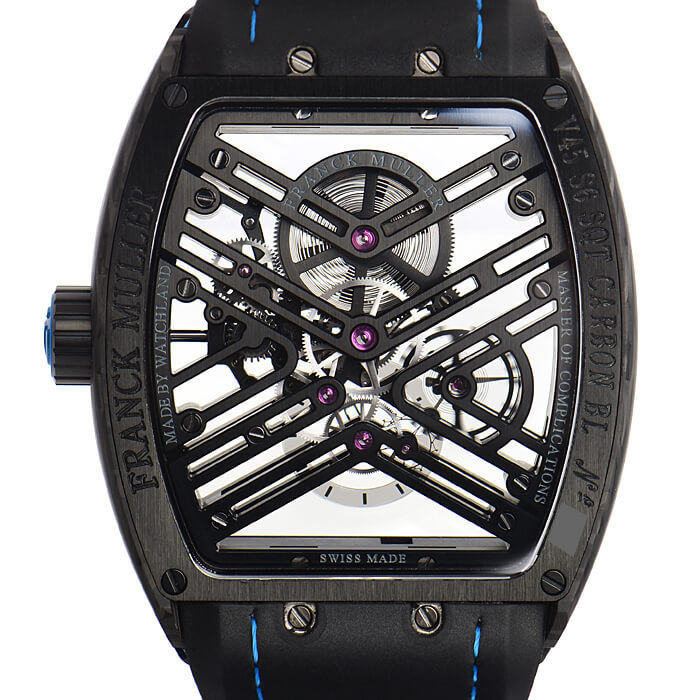 フランクミュラー スーパーコピー ヴァンガード 7デイズ パワーリザーブ スケルトン V45S6SQTCARBON