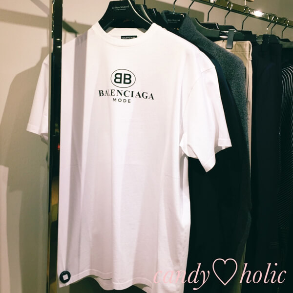 バレンシアガスーパーコピー 18SS限定 超レア ロゴ Tシャツ 8102702