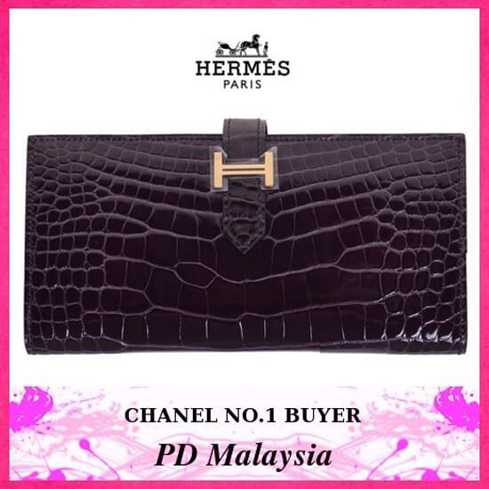 人気 エルメス長財布 コピー★GOLD金具×アリゲーター×ベアン★激レア★9072537