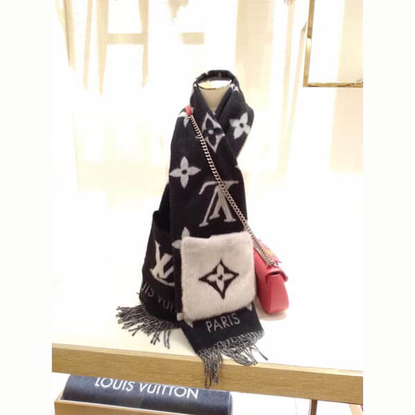 2020新作人気 ルイヴィトン モコモコ マフラー コピー ミンクファーポケット付 9112820