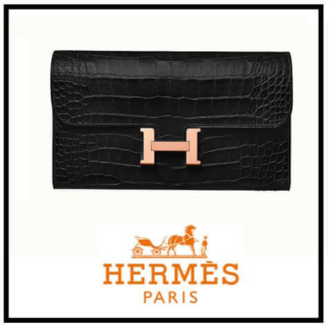 ☆エルメス クロコダイル 長財布 コピー /コンスタンスロングウォレットアリゲーター 20050710
