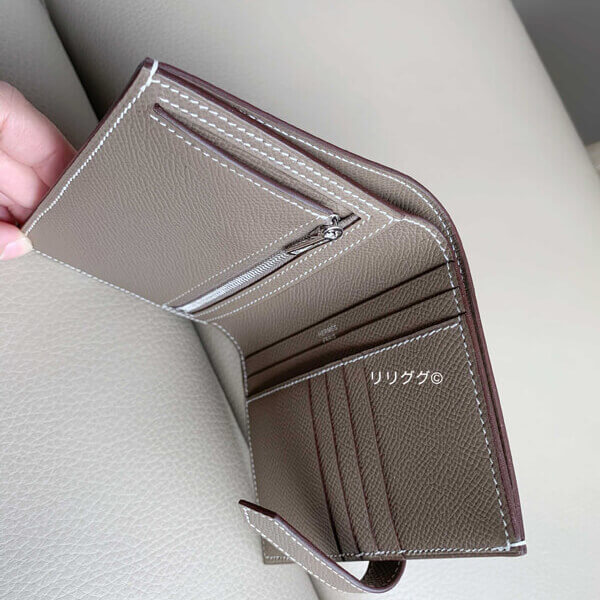 エルメス コピー ベアン☆コンパクト財布☆エトープ/エトゥープ 20050714