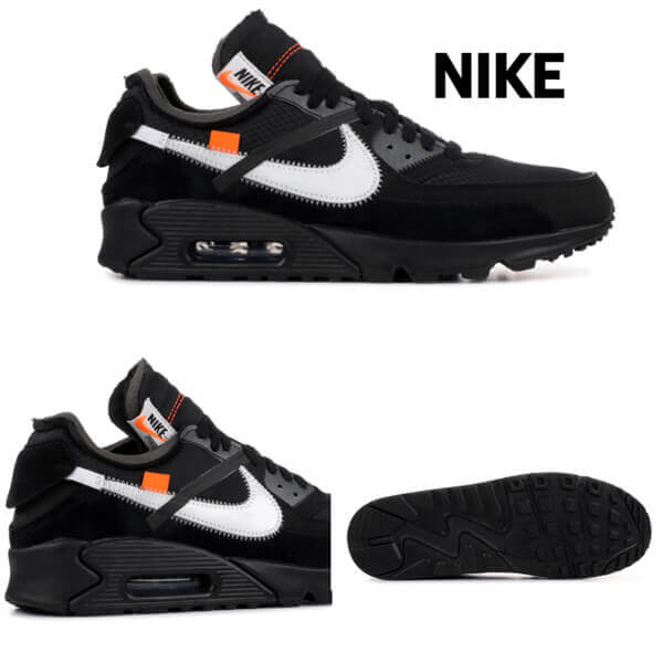 追跡有配送！ナイキ スーパーコピー OFF WHITE x ナイキ AIR MAX 90 Black 20051304