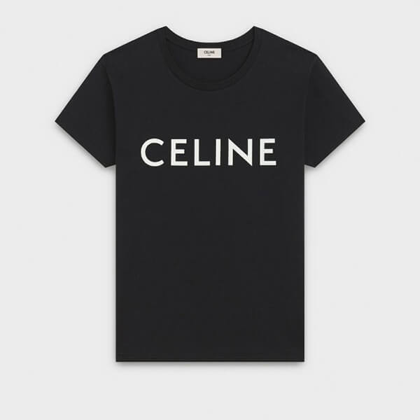 ★超人気 セリーヌ tシャツ 激安 偽物 クルーネック ロゴTシャツ 2色 2X308916G.38A