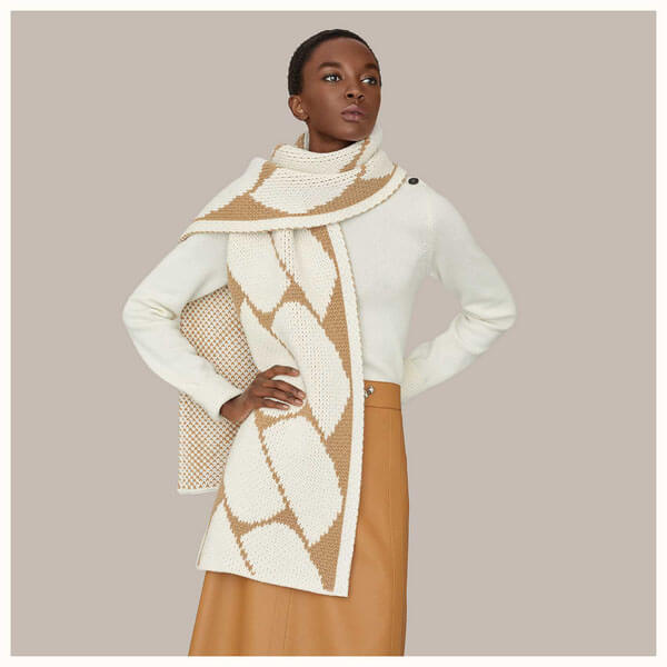 エルメス エルメス ★ 《 クリック・セ・ヌエ 》ニット マフラー 201020C06