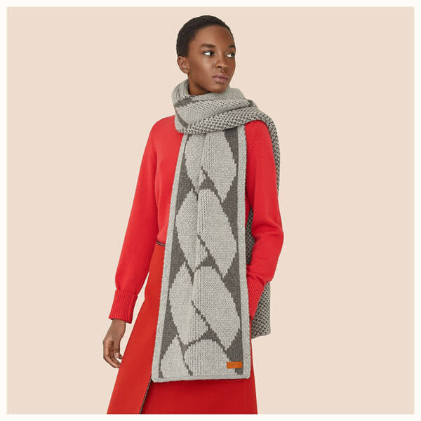 エルメス エルメス ★ 《 クリック・セ・ヌエ 》ニット マフラー 201020C06