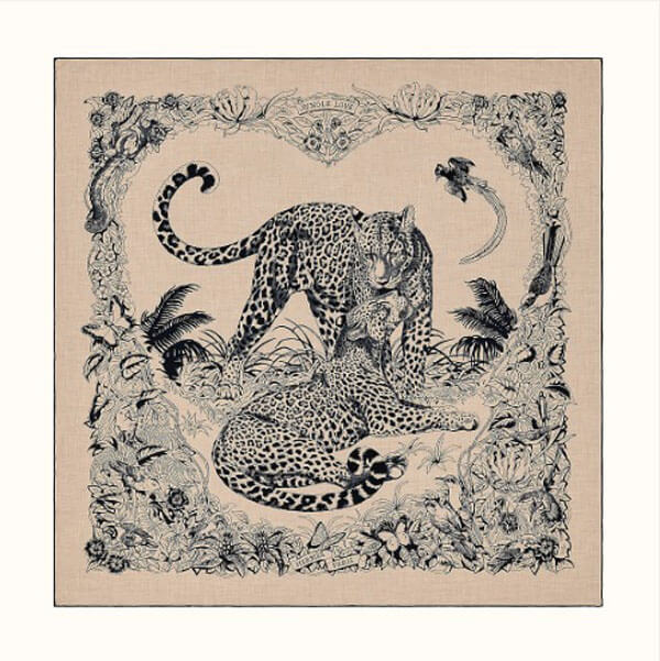 【エルメス】カレジェアン ジャングル ラブ タトゥアージュ 201020C09