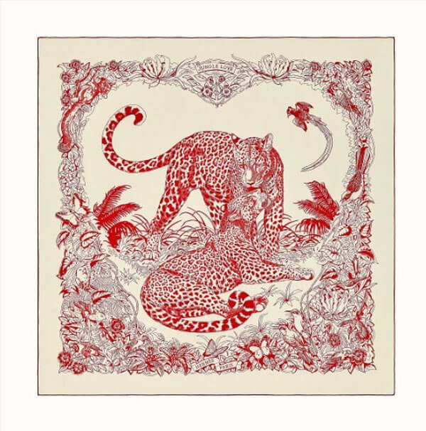 【エルメス】カレジェアン ジャングル ラブ タトゥアージュ 201020C09