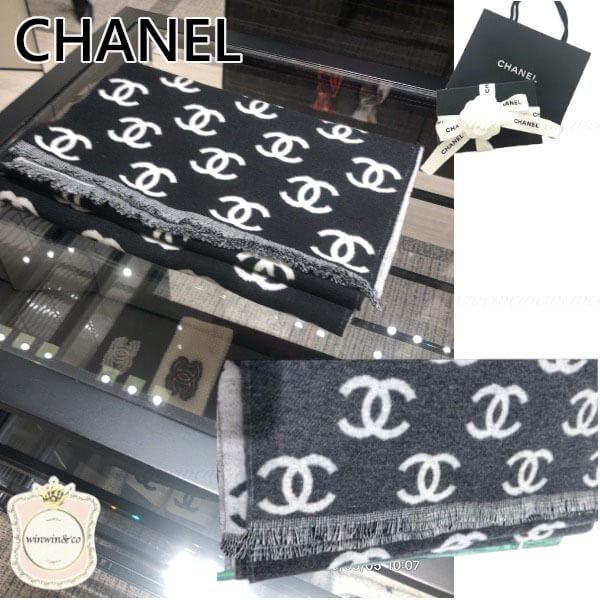すぐ届く∞シャネル国内発■新作!ココマークの大判マフラー 201020C26