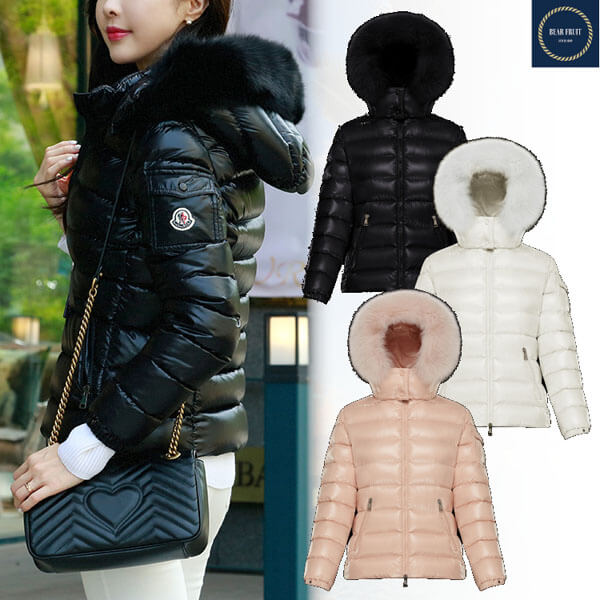 モンクレール 偽物◆モンクレール◆BADYFUR ファー付きダウンジャケット0911A20500C05716834