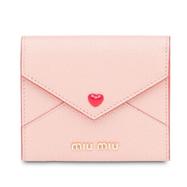 2020年春夏新作 ミュウミュウコピー ラブレター 折財布 5MH014_2BC3_F0002