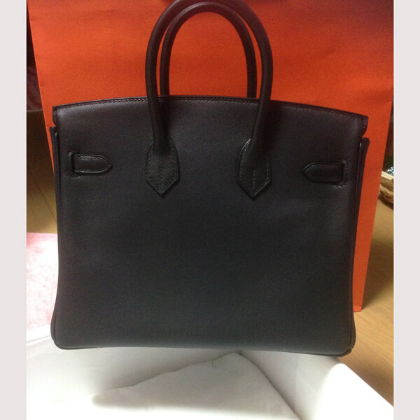 2021新作 大人気 エルメス バーキン25 偽物 黒 スイフト ゴールド金具 PK27