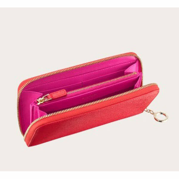 すぐお届け【ブルガリ】 偽物カーフレザー長財布37578