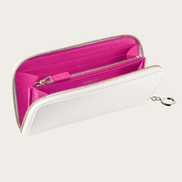 すぐお届け【ブルガリ】 偽物カーフレザー長財布37578