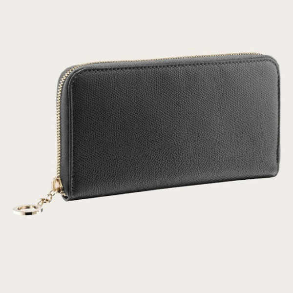 すぐお届け【ブルガリ】 偽物カーフレザー長財布37578