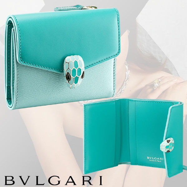 【入手困難】ブルガリ SERPENTI FOREVER スーパーコピーコンパクトウォレット 緑37589