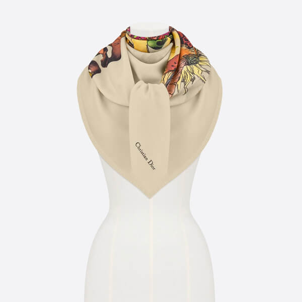 ディオール スーパーコピー CŒUR EN FLEUR DE ディオール ショール ウール・シルク・カシミア21030244
