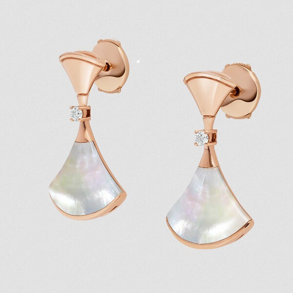 【ブルガリ】スーパーコピーDIVAS DREAM☆ダイヤ&マザーオブパール☆ピアス 21030417