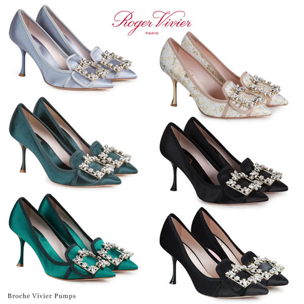ロジェ ヴィヴィエ コピー ブロッシュ パンプス クリスタル バックルRVW53023380RS