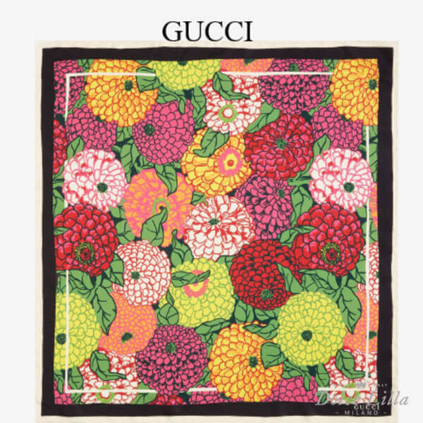 グッチ スーパーコピー ケンスコットプリントシルクフラール 6498533G001 5972