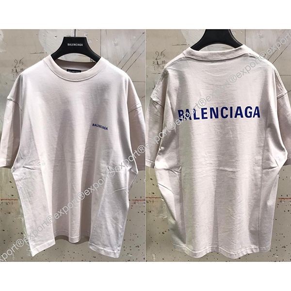 争奪戦♡バレンシアガ Tシャツ コピー★メンズ背中ロゴミディアムフィットTシャツ各色 21053111