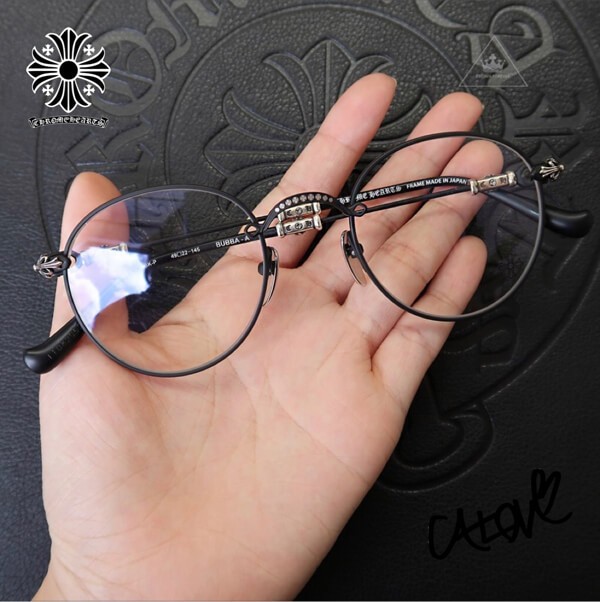 +クロムハーツ メガネ 偽物+【BUBBA-A】フローラルクロス◆眼鏡 21060944