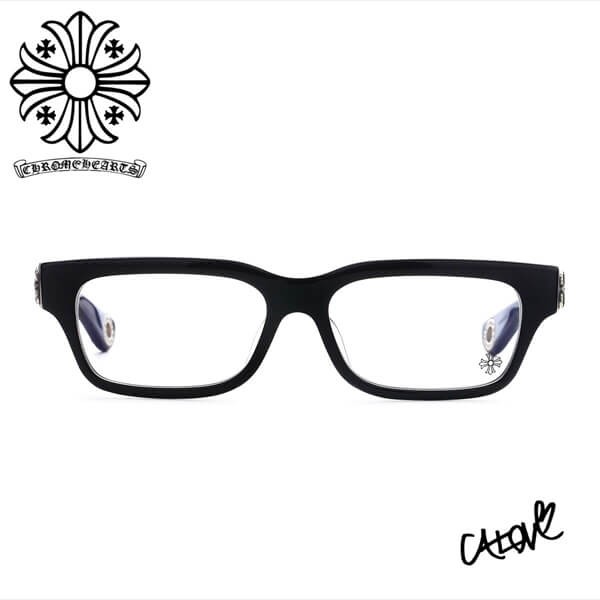+クロムハーツ 偽物【HEY JACK U LATE II black】眼鏡 ◆CHダガー 21060956