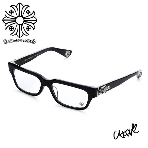 +クロムハーツ 偽物【HEY JACK U LATE II black】眼鏡 ◆CHダガー 21060956