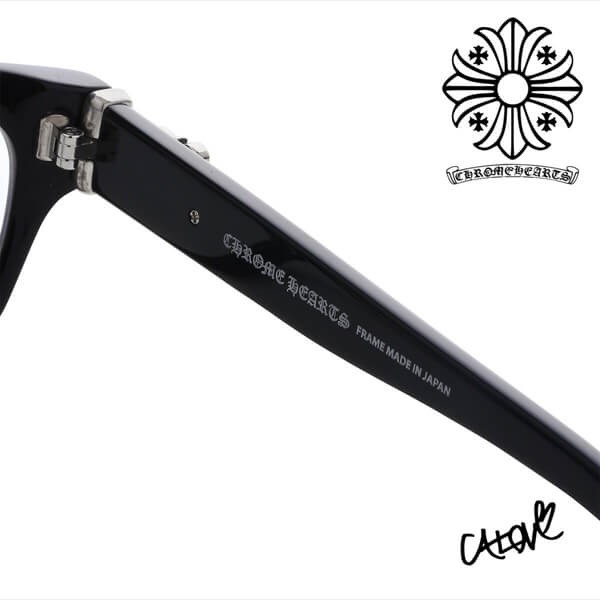 +クロムハーツ 偽物【HEY JACK U LATE II black】眼鏡 ◆CHダガー 21060956