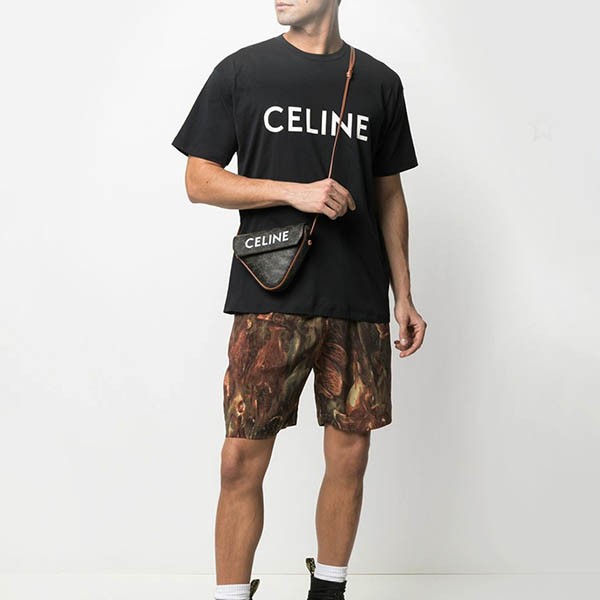 ★超人気 セリーヌ tシャツ 激安 偽物 クルーネック ロゴTシャツ 2色 2X308916G.38A