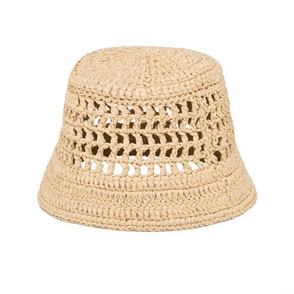 本田翼 着用☆プラダ ハット 偽物☆ラフィア バケットハット 1HC137_2A2T