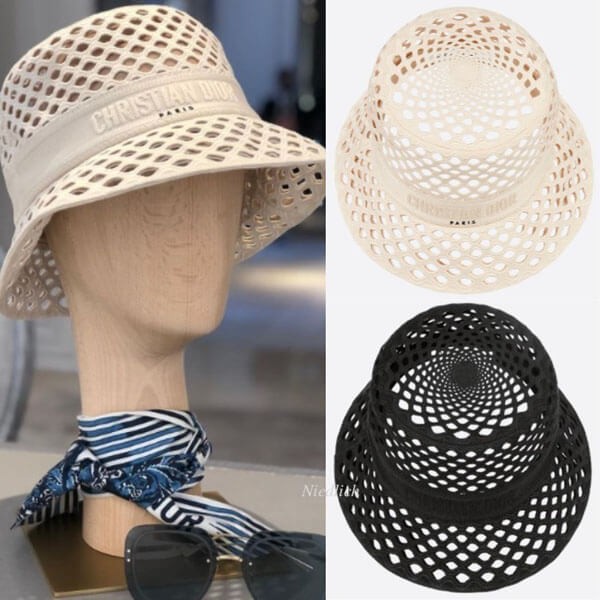 【大人気新作！】ディオール バケットハット偽物 メッシュスモールブリム バケットハット 12DMH923A157_C045