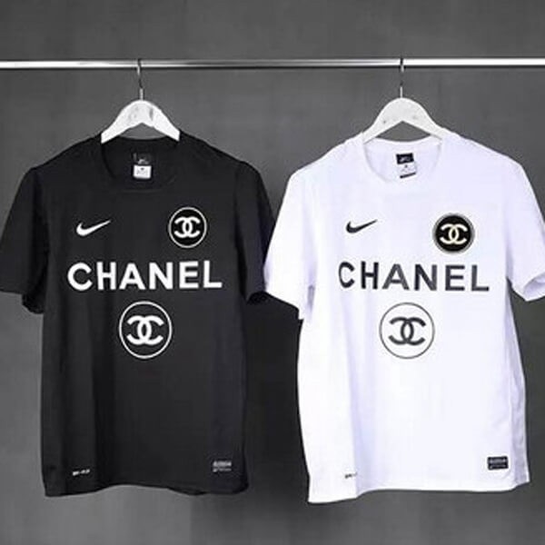 一目惚れ♪シャネル × ナイキTシャツ 偽物 コラボ! COCO5 Tシャツ 選べる2色★大人気!21072013