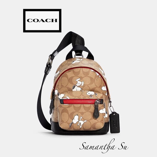 ピーナッツコラボ【コーチ】バックパック コピー クロスボディ スヌーピー 5840