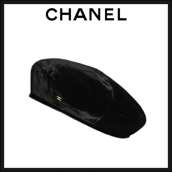 新作!【シャネル ベレー帽 コピー】ベレー ベルベット ブラック AA7719 B06167 94305