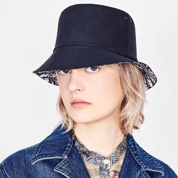 ☆ディオール ハット 偽物☆“Teddy D”リバーシブル♪コットン*ボブハット*2色 95TDD923A130_C900