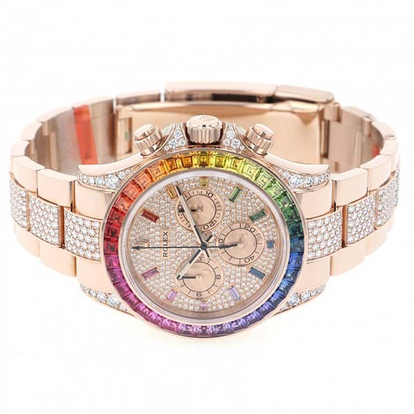 大人気新作!ロレックス デイトナ レインボー スーパーコピー★コスモグラフ 116595RBOW 時計 メンズ