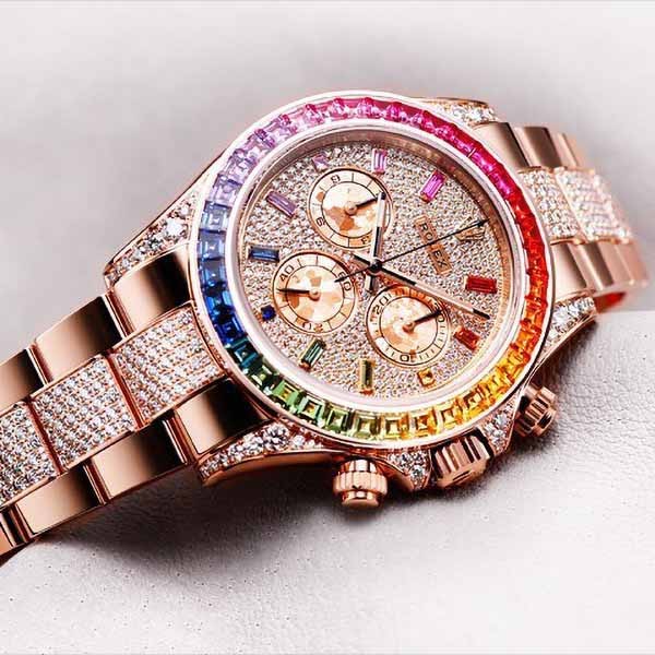 大人気新作!ロレックス デイトナ レインボー スーパーコピー★コスモグラフ 116595RBOW 時計 メンズ