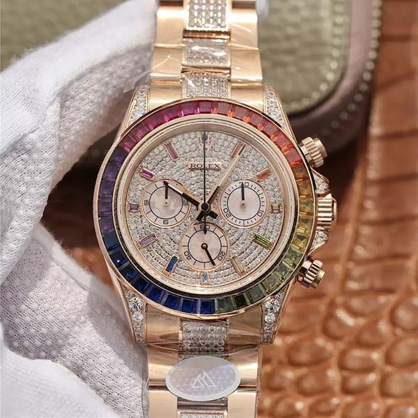 大人気新作!ロレックス デイトナ レインボー スーパーコピー★コスモグラフ 116595RBOW 時計 メンズ