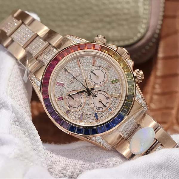 大人気新作!ロレックス デイトナ レインボー スーパーコピー★コスモグラフ 116595RBOW 時計 メンズ