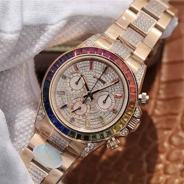 大人気新作!ロレックス デイトナ レインボー スーパーコピー★コスモグラフ 116595RBOW 時計 メンズ