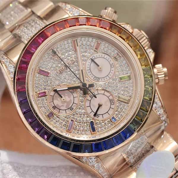 大人気新作!ロレックス デイトナ レインボー スーパーコピー★コスモグラフ 116595RBOW 時計 メンズ