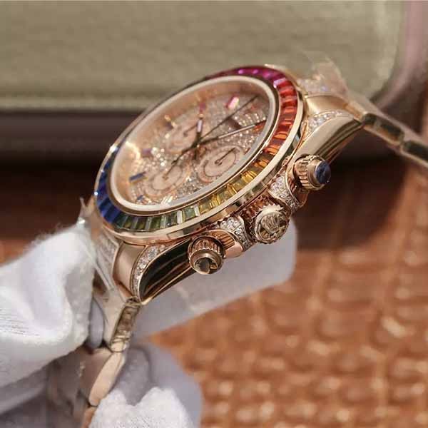 大人気新作!ロレックス デイトナ レインボー スーパーコピー★コスモグラフ 116595RBOW 時計 メンズ