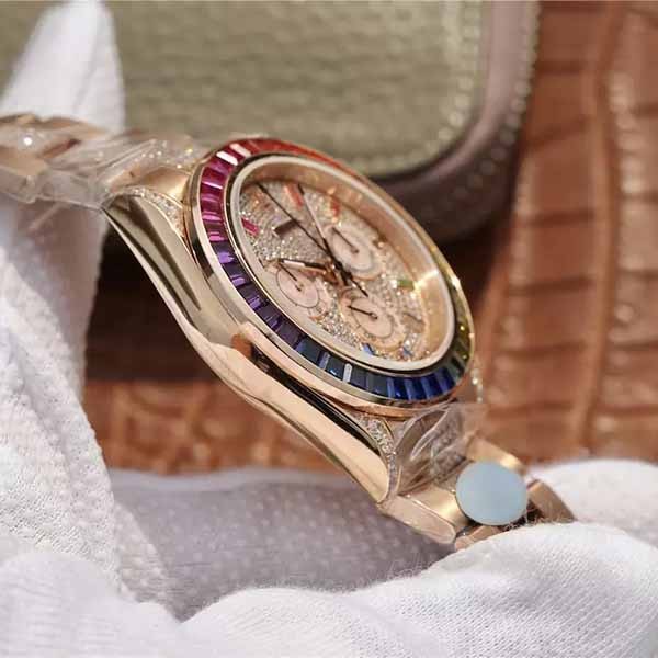 大人気新作!ロレックス デイトナ レインボー スーパーコピー★コスモグラフ 116595RBOW 時計 メンズ