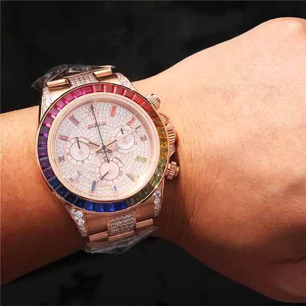 大人気新作!ロレックス デイトナ レインボー スーパーコピー★コスモグラフ 116595RBOW 時計 メンズ