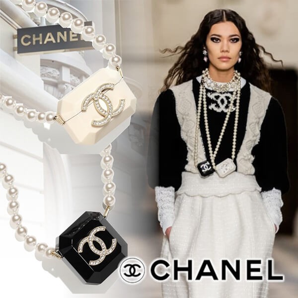 21FW☆シャネル テックアクセサリー コピー AirPods AB6678 B06190 ND333